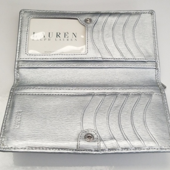 Ralph Lauren Silver Bifold Wallet - Picture 3 of 8